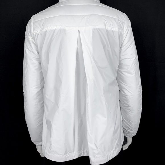 LUHTA Full Zip Nylon Windbreaker Lightweight Puffer Jacket White Sz 6 NWT - Picture 7 of 14